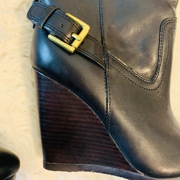 NEW w/out tags Coach Dorothy Wedge Riding Boots - Picture 12 of 17